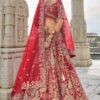 GorgeousRed Designer Bridal Lehenga Choli for Wedding and Reception