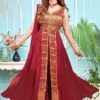 Spectacular Maroon Designer Palazzo Suit for Party, Sangeet, and Festivals