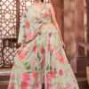 Magnificent Light Green Designer Palazzo Suit for Party
