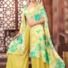 HeavenlyYellow Designer Palazzo Suit for Haldi and Party