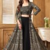 Astounding Black Designer Palazzo Suit for Party