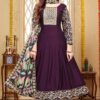 LovelyWine Silk Designer Anarkali Suit for Party and Festivals