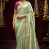 Charismatic Pure Banarasi Kanjivaram Designer Saree for Engagement, Wedding and Reception