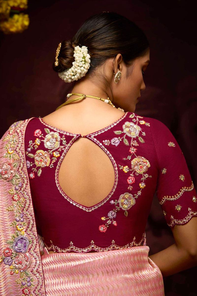 Mesmerizing Pure Banarasi Kanjivaram Designer Saree for Engagement, Wedding and Reception