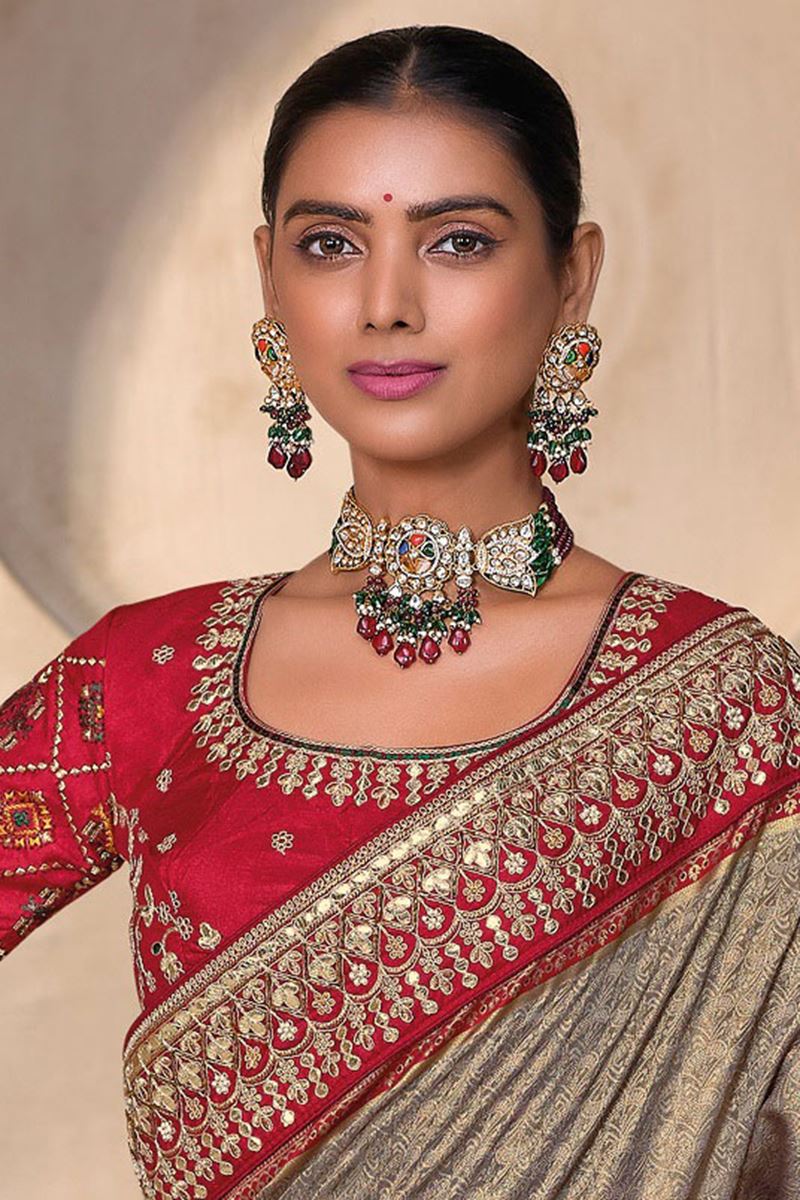 Spectacular Pure Kanjivaram Silk Designer Saree for Wedding, Engagement, and Reception