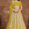 ArtisticYellow Designer Wedding Lehenga Choli for Haldi, Sangeet, and Pre-Wedding shoot
