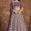 BeautifulPurple Designer Wedding Lehenga Choli for Engagement, Wedding, and Reception