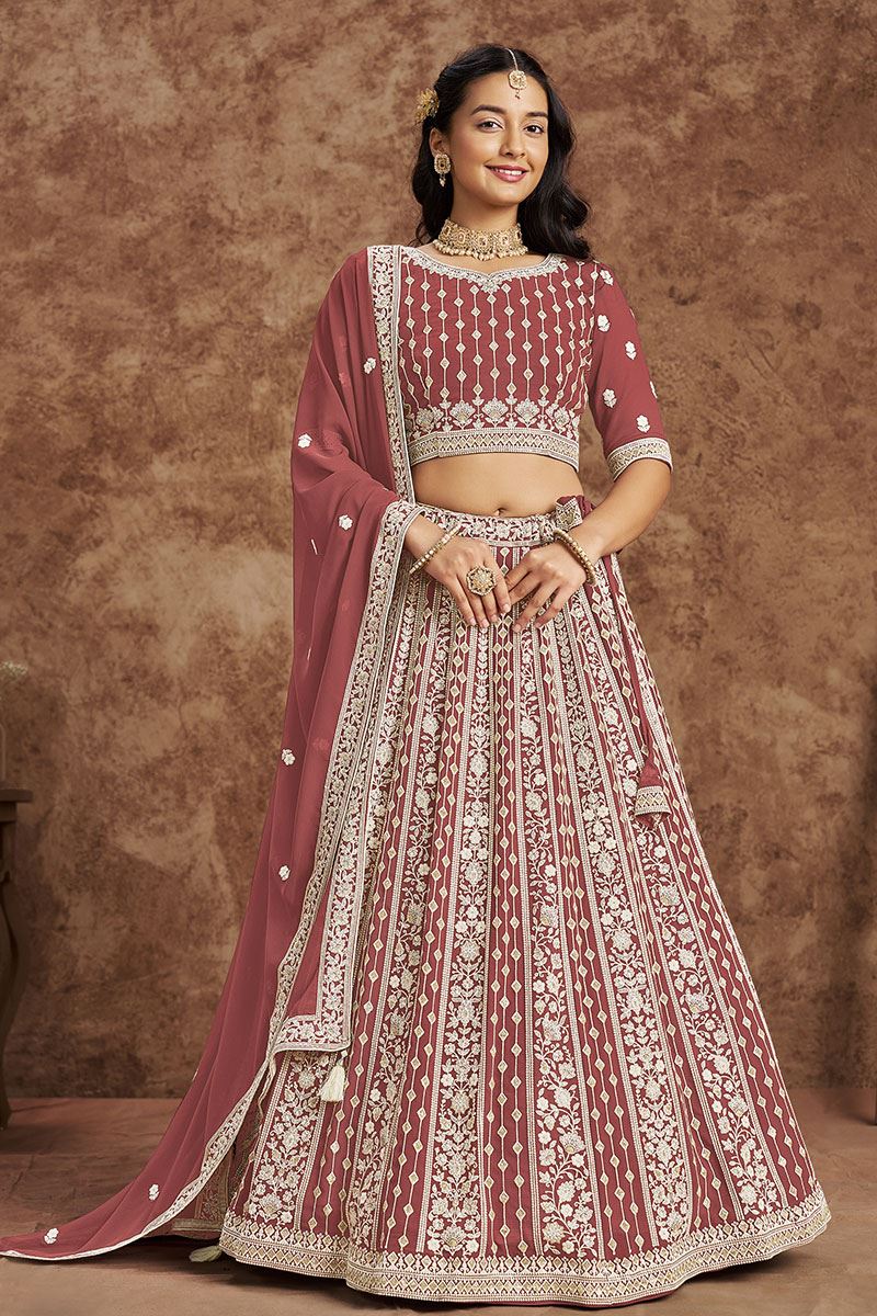 ExquisitePeach Designer Wedding Lehenga Choli for Engagement, Wedding, and Reception
