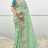 Surreal Viscose Tissue Silk Designer Saree for Reception, Engagement, Party, Festivals