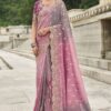 Delightful Viscose Tissue Silk Designer Saree for Engagement, Reception, Party, and Festivals