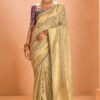 Smashing Tissue Silk Designer Saree for Festivals and Party