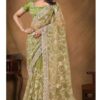 Glorious Net Designer Saree for Engagement, Reception, and Party
