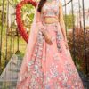 Outstanding Net Designer Indo-Western Lehenga Choli for Engagement and Reception