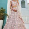 Flamboyant Net Designer Indo-Western Lehenga Choli for Engagement and Reception