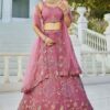 Divine Net Designer Indo-Western Lehenga Choli for Engagement and Reception