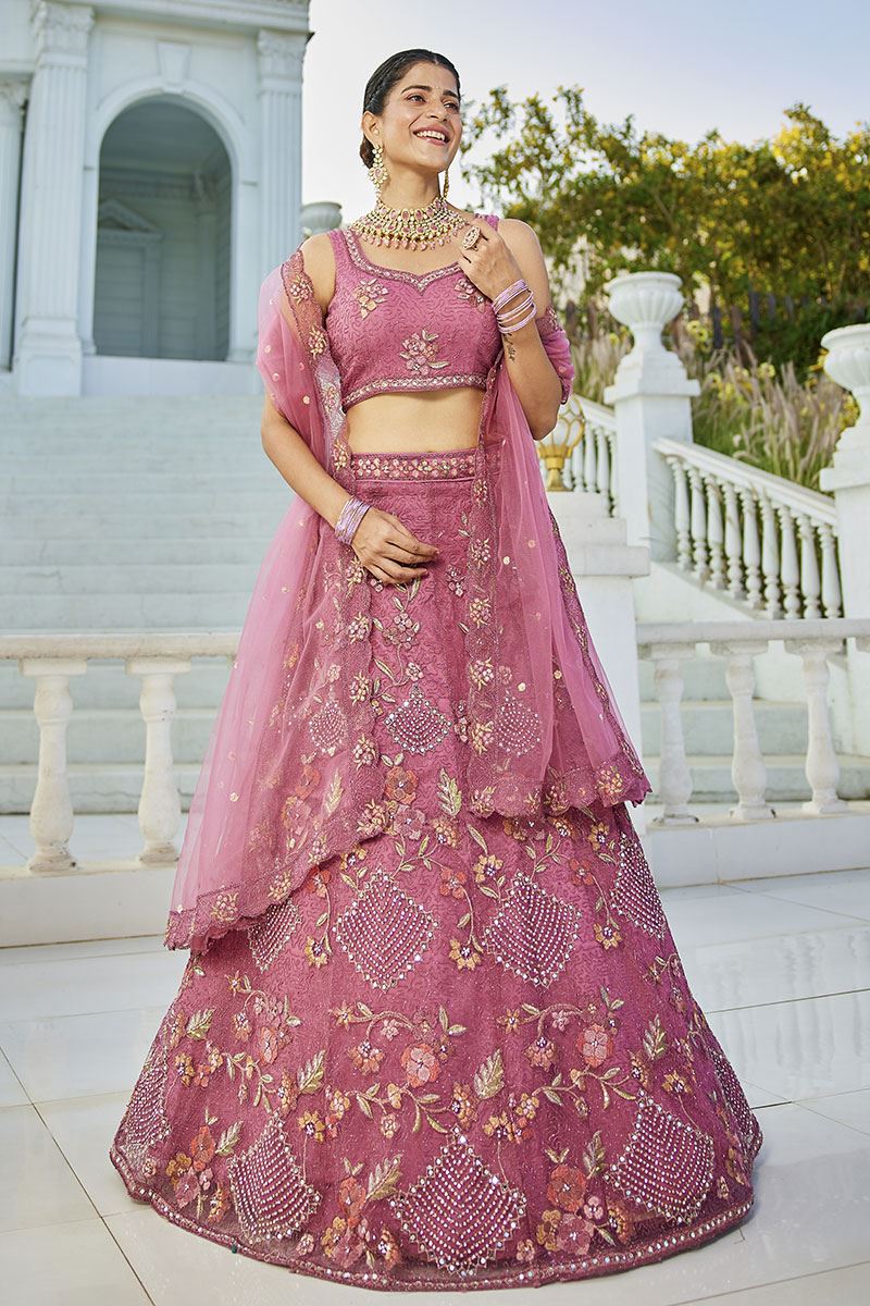 Divine Net Designer Indo-Western Lehenga Choli for Engagement and Reception