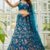 Heavenly Net Designer Indo-Western Lehenga Choli for Engagement and Reception