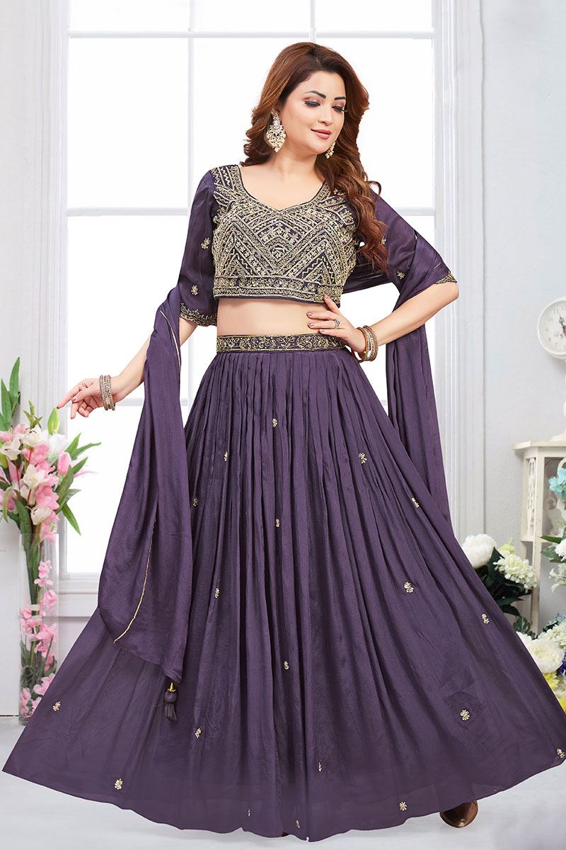 GorgeousWine Designer Wedding Lehenga Choli for Wedding and Reception