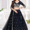 AmazingDark Blue Designer Wedding Lehenga Choli for Wedding and Reception