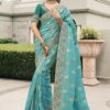 Exquisite Pure Viscose Tissue Jacquard Designer Saree for Engagement, Party, and Reception