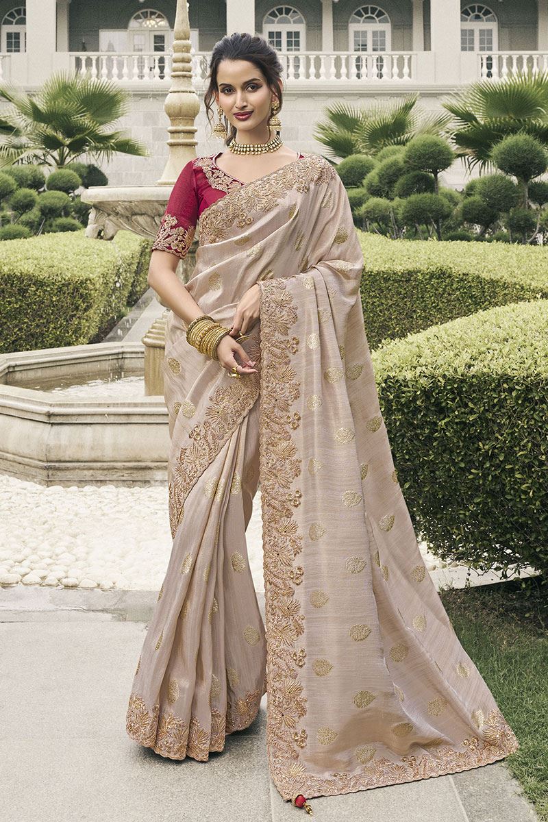 Artistic Pure Viscose Tissue Jacquard Designer Saree for Engagement, Party, and Reception