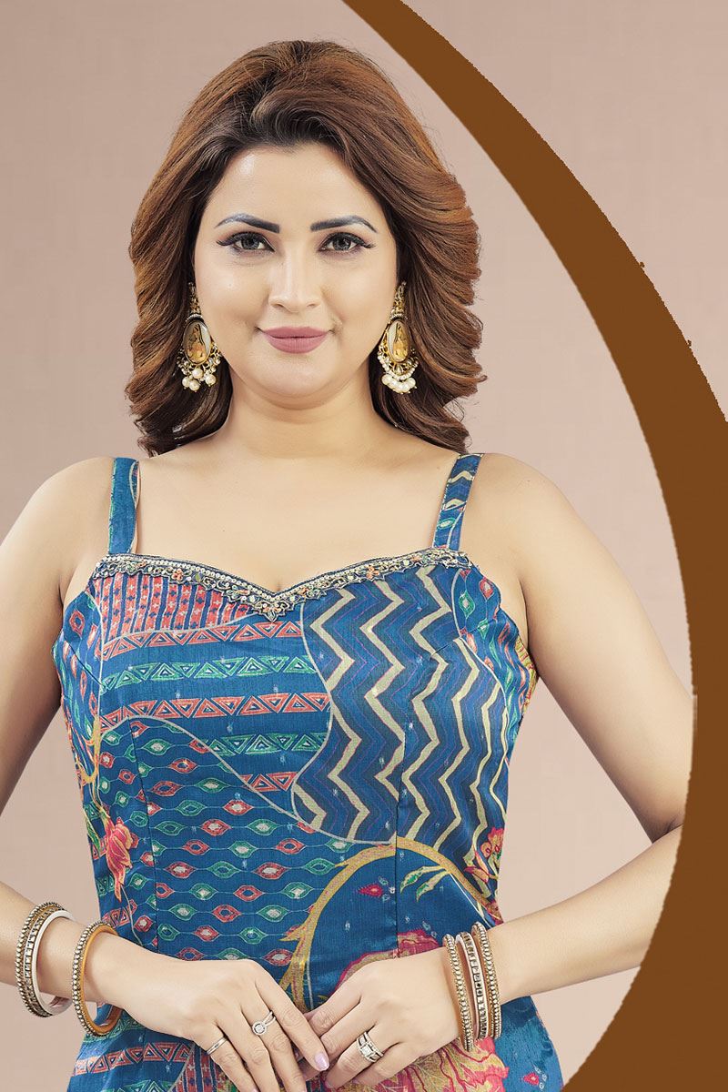 Heavenly Morpeach Designer Gharara Suit for Engagement, Reception, Party and Festivals