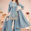 Smashing Light Blue Designer Palazzo Suit for Engagement, Party, and Festivals