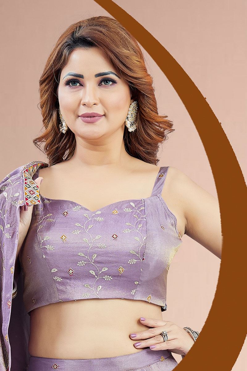 Delightful Lavender Designer Palazzo Suit for Engagement, Sangeet, Party, and Festivals