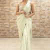 Fascinating Silk Designer Suit for Engagement, Reception, and Party