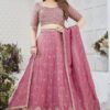 Surreal Coral Pink Designer Bridal Lehenga Choli for Engagement, Wedding, and Reception