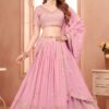 Appealing Pink Designer Wedding Lehenga Choli for Engagement and Reception