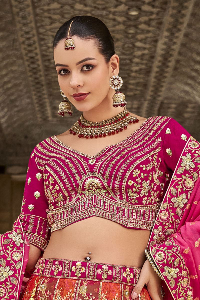Breathtaking Multi Designer Bridal Lehenga Choli for Wedding and Reception