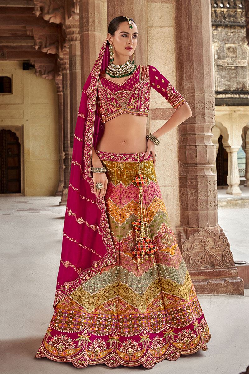 Charismatic Multi Designer Bridal Lehenga Choli for Wedding and Reception