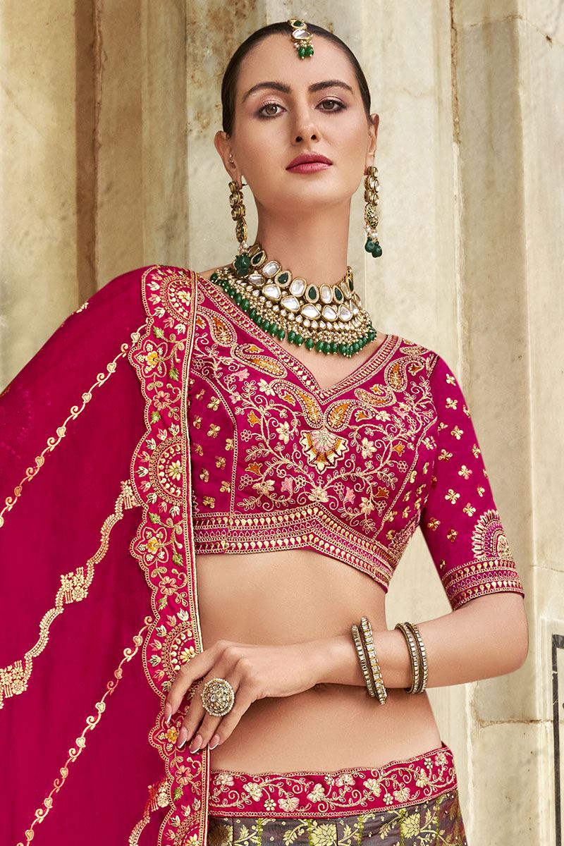 Smashing Multi Designer Bridal Lehenga Choli for Wedding and Reception