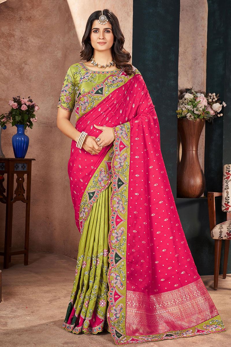 Irresistible Silk Designer Saree for Wedding and Reception