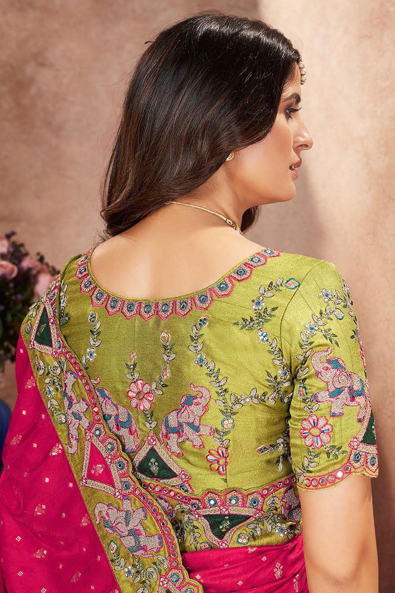 Irresistible Silk Designer Saree for Wedding and Reception