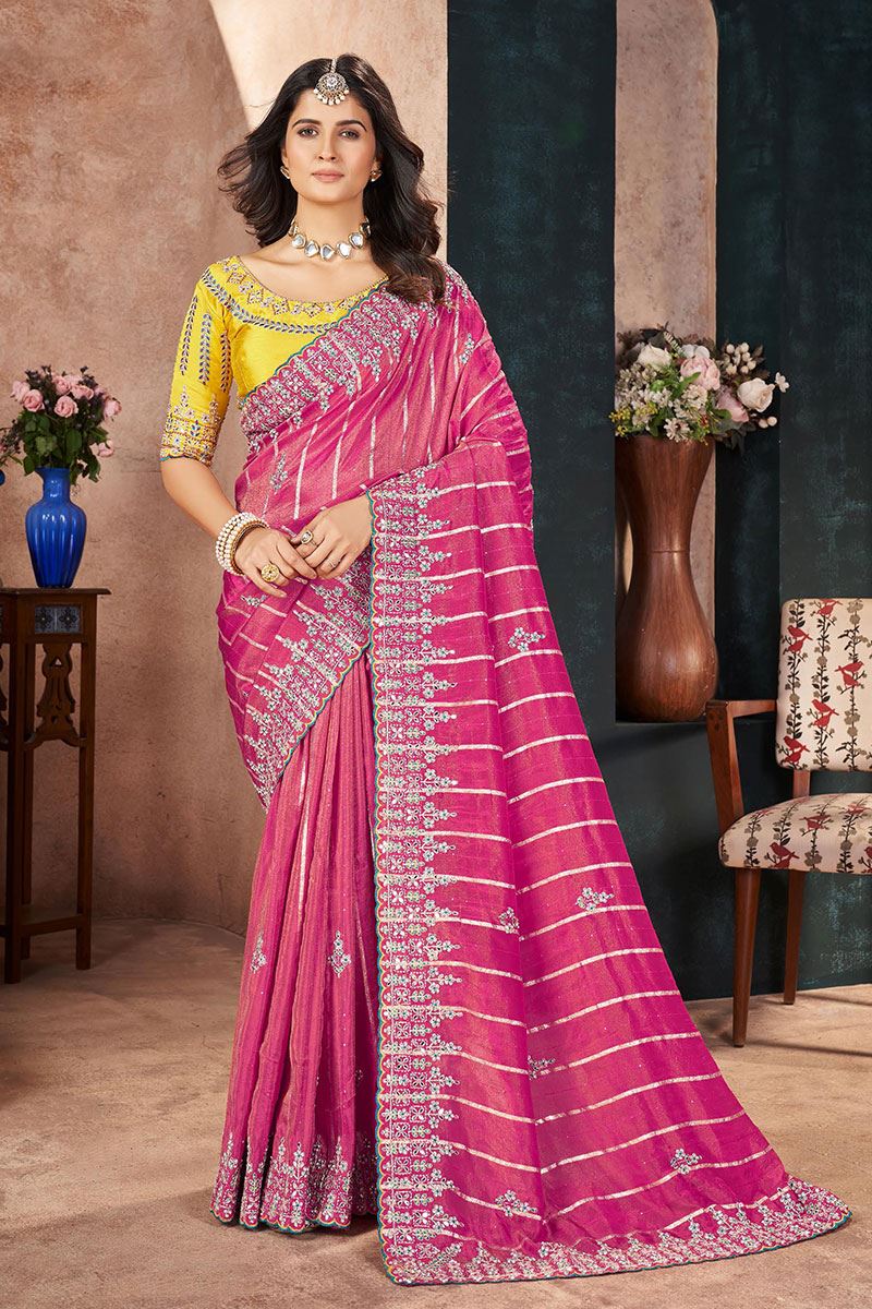Lovely Silk Designer Saree for Wedding and Reception