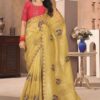 Exquisite Silk Designer Saree for Haldi, Wedding, and Festivals