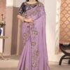 Glamorous Silk Designer Saree for Engagement, Reception, and Sangeet