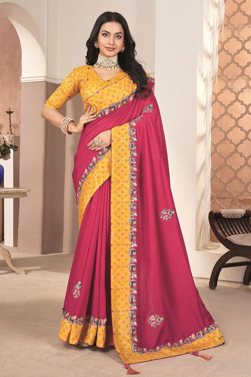 Beautiful Silk Designer Saree for Wedding and Reception