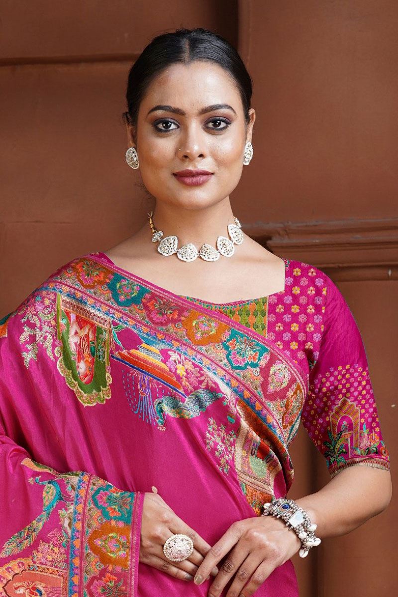 Charming Silk Designer Saree for Wedding and Reception