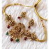 Artistic Golden Designer Necklace Set for Wedding, Reception, and Festivals