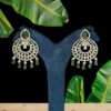 Pretty Gold Tone Designer Earring Set for Wedding, Reception, Party, Sangeet, and Festivals