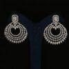 Lovely Silver Tone Designer Earring Set for Wedding, Reception, Party, Sangeet, and Festivals