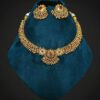 Heavenly Golden Designer Necklace Set for Wedding, Reception, and Festivals