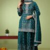 Stunning Green Designer Palazzo Suit for Mehendi, Party and Festivals