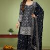 Ethnic Black Designer Palazzo Suit for Party