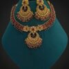 Artistic Pink Designer Necklace Set for Wedding, Reception, and Festivals