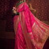 Aesthetic Pure Viscose Dola Silk Designer Saree for Wedding, Festivals, Sangeet, and Reception