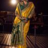 Delightful Pure Viscose Dola Silk Designer Saree for Haldi, Wedding, and Festivals